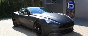 Fahrzeugfolierung Aston Martin Vanquish in matt black BREMEN